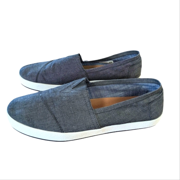 Toms Avalon Chambray Slip On Shoes Mens Size 11.5 - Picture 10 of 10